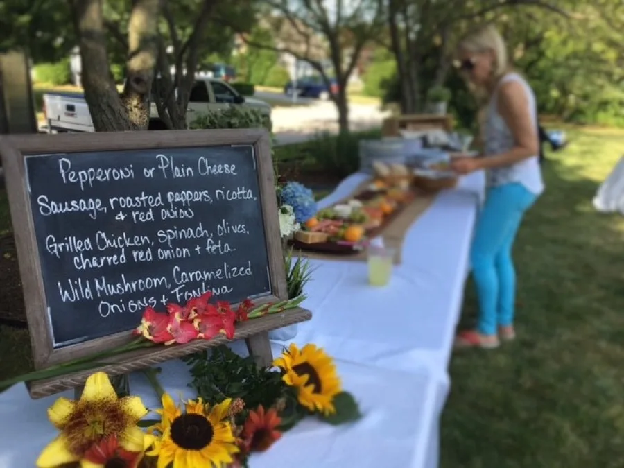 Catering charcuterie and cheese spread